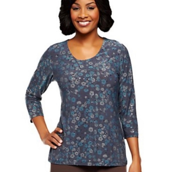 Susan Graver Tops - 3/$15 Susan Graver 3/4 Sleeve Top